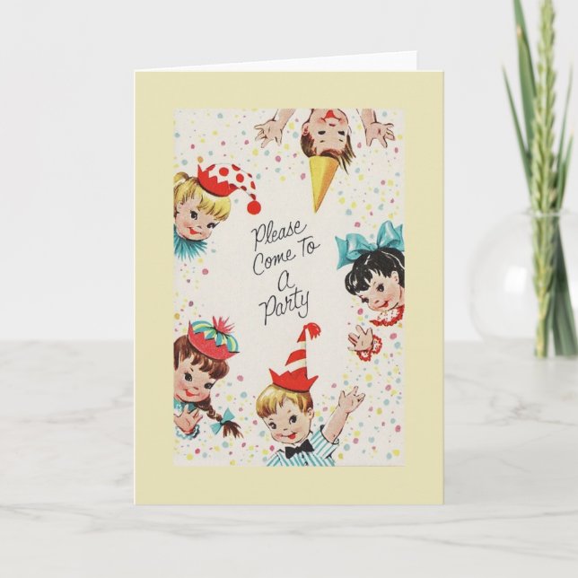 Vintage Birthday Party Invitation (Front)