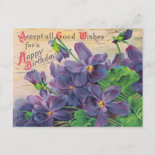 Vintage Birthday Postcard