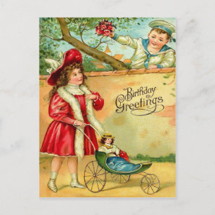 Vintage Birthday Postcard
