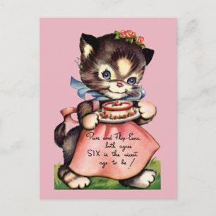 Vintage Birthday Postcard