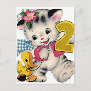 Vintage Birthday Postcard