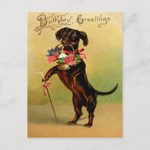 Vintage Birthday Postcard