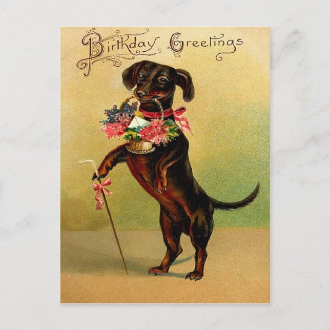 Vintage Birthday Postcard (Front)