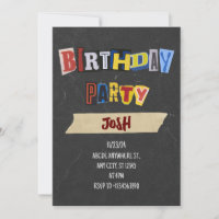 Vintage Birthday ransom letter