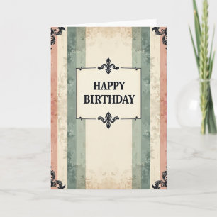 Vintage Birthday Wishes Card