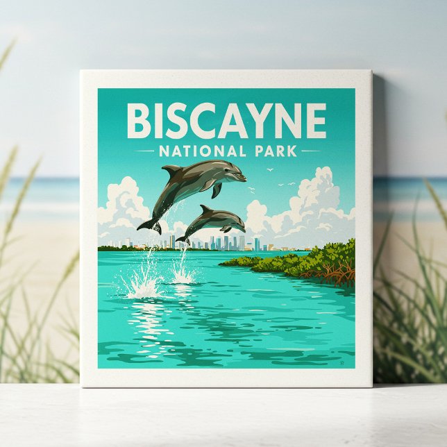Vintage Biscayne National Park Tile (Creator Uploaded)
