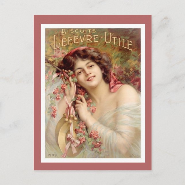 Vintage Biscuit Advertisement Postcard (Front)