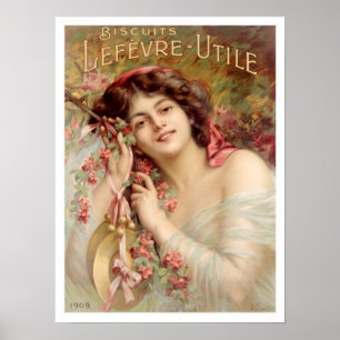 Vintage Biscuit Advertisement Poster