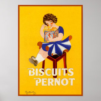 Vintage Biscuits Pernot Ad Poster