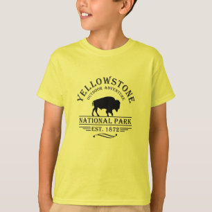 Vintage Bison Yellowstone National Park T-Shirt