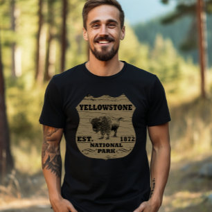 Vintage Bison Yellowstone National Park T-Shirt