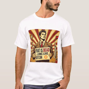 Vintage Bitcoin Advertisement Cryptocurrency T-Shirt