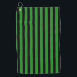 Vintage Black and Forest Green Classic Striped Golf Towel<br><div class="desc">Vintage Black and Forest Green Classic Striped</div>