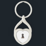 Vintage Black and Tan Dog Back View Illustration P Key Ring<br><div class="desc">Vintage Black and Tan Dog Back View Illustration Pet Lover Design 2</div>