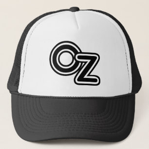 Vintage Black and White Wizard of Oz Fairy Tale Trucker Hat