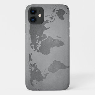 Vintage black and white world map Case-Mate iPhone case