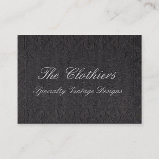 Vintage Black Book Business Card