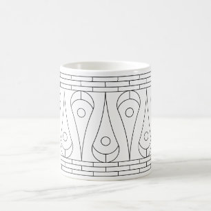 Vintage Black Border Graphic Coffee Mug