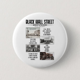 Vintage Black Business Black History Month Black W 6 Cm Round Badge