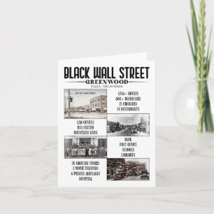 Vintage Black Business Black History Month Black W Card
