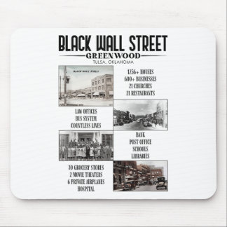 Vintage Black Business Black History Month Black W Mouse Pad