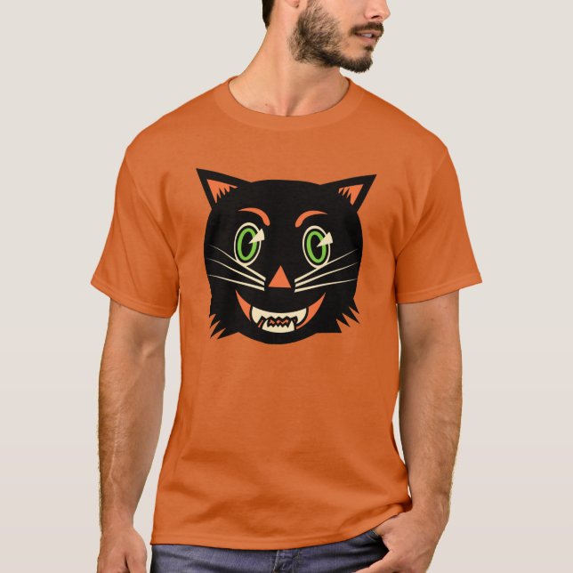 Vintage Black Cat T-Shirt (Front)