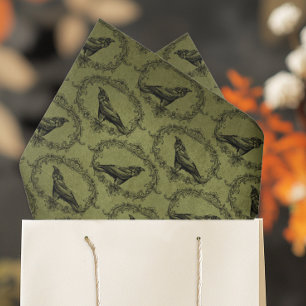 Vintage Black Crow Tissue Paper