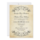 Vintage Black Flourish Wedding