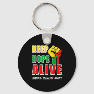 Vintage black history keep hopes alive women men key ring