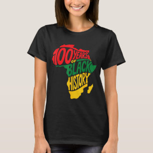 Vintage Black History Month 100 Artwork T-Shirt