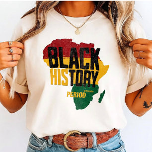 Vintage Black History Period Africa Map Pan-Africa Tri-Blend Shirt