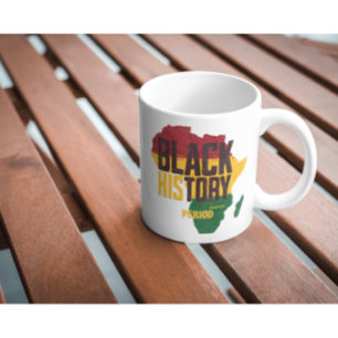 Vintage Black History Period  Pan-African Teacher Coffee Mug