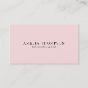Vintage Black Light Pink Professional QR Code Business Card