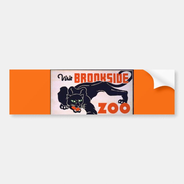 Vintage Black Panther bumper sticker (Front)