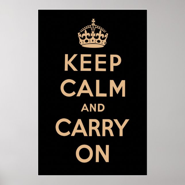 Vintage Black Poster (Front)