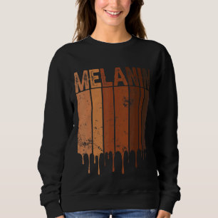 Vintage Black Pride Blm Melanin Women Men Afro Que Sweatshirt