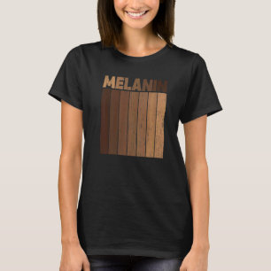 Vintage Black Pride Blm Melanin Women Men Afro Que T-Shirt