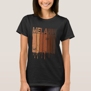 Vintage Black Pride Blm Melanin Women Men Afro Que T-Shirt