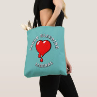 Vintage Black Red Bleeding Heart Liberal Pop Art