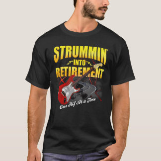 Vintage Black Rock Guitar T-Shirt