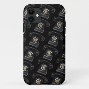 Vintage Black Rotary Phone Case-Mate iPhone Case