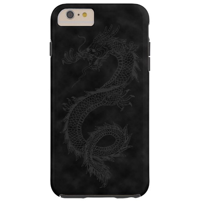 Vintage Black Smoke Dragon Case-Mate iPhone Case (Back)