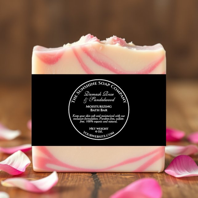 Vintage Black Soap Belly Band Invitation Belly Band (Creator Uploaded)