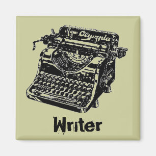 Vintage Black Typewriter Magnet