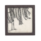 Vintage Black Weeping Willow Tree