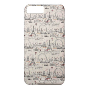 Vintage Black & White Europe Images Case-Mate iPhone Case