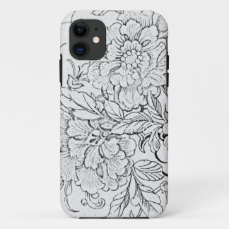 Vintage Black & White Floral Case-Mate iPhone Case
