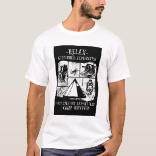 Vintage Black Wilderness Camp Graphic Tee
