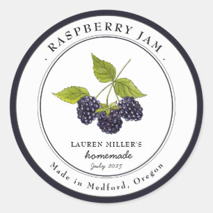 Vintage Blackberry Jam jar Canning label