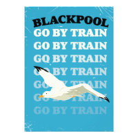 Vintage Blackpool seaside poster